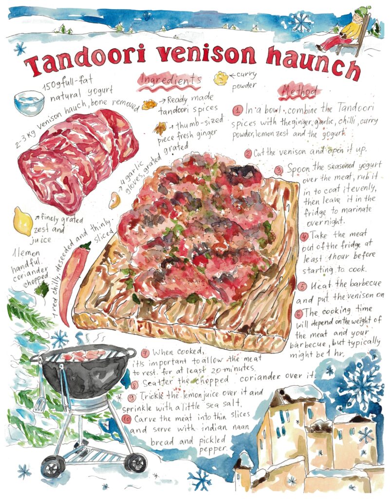 Tandoori Hirschkeule